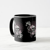 Vintager Schädel Tasse (Vorderseite Links)