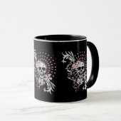 Vintager Schädel Tasse (VorderseiteRechts)