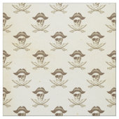 Vintager Schädel- und Kreuzknochenpest Stoff (Muster)