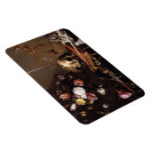 Vintager Schädel und Rose Magnet (Rechte Seite)