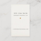 Vintager Schädel Visitenkarte (Rückseite)