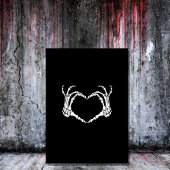 Vintager Schädelhalloween Einladung