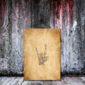 Vintager Schädelhalloween Einladung