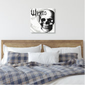 Vintager Schädelkopf Leinwanddruck (Insitu (Schlafzimmer))