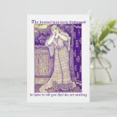 Vintager Schaden im Notfall Adresswechsel Karte (Stehend Vorderseite)