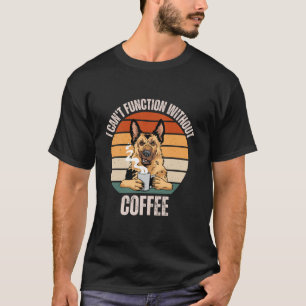 Vintager Schäferhund, den ich ohne Koffre nicht be T-Shirt