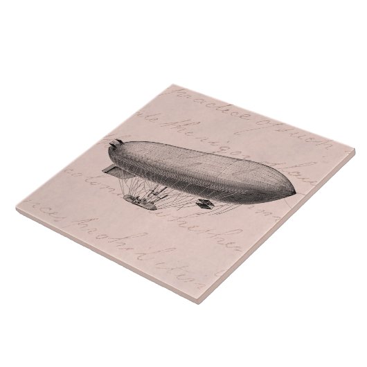 Vintager schalldichte Zellealter Zeppelin-Retro Fliese (Seite)