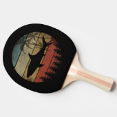 VINTAGER SCHARF TISCHTENNIS SCHLÄGER (Seitenansicht)