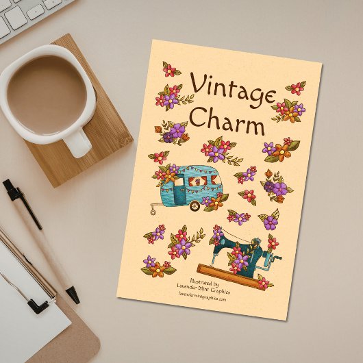 Vintager Scharm Retro Nostalgie Kalender