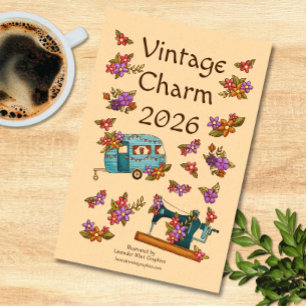 Vintager Scharm Retro Nostalgie Kalender