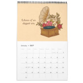 Vintager Scharm Retro Nostalgie Kalender (Jan 2027)