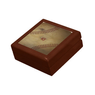Vintager schauender Baseball mit Geschenkbox