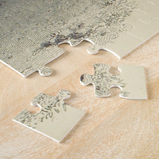 Vintager Schauhund, Eimer, Puzzle aus Broom (Seite)