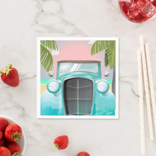 Vintager Schaumstoff Serviette (Beispiel)