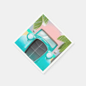 Vintager Schaumstoff Serviette (Ecke)