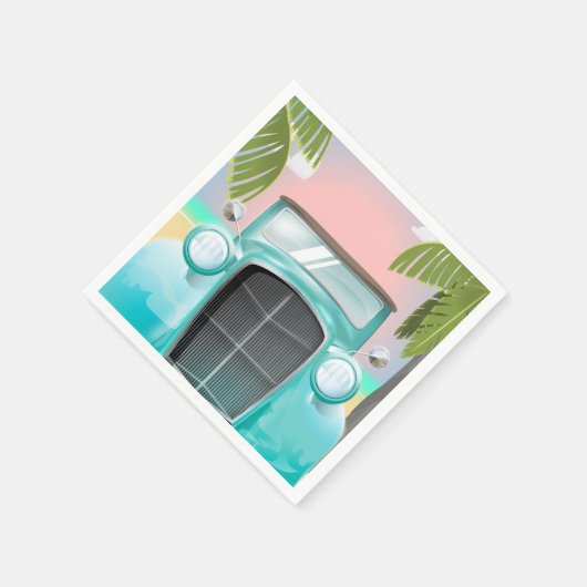 Vintager Schaumstoff Serviette (Ecke)