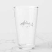 Vintager Schellfisch Glas (Rückseite)