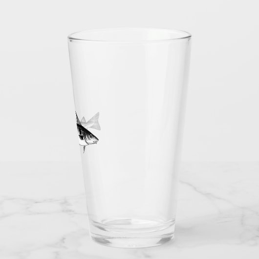 Vintager Schellfisch Glas (Links)