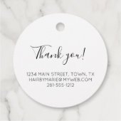 Vintager Scheren Geschenkanhänger (Rückseite)