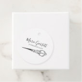 Vintager Scheren Geschenkanhänger (Beispiel)