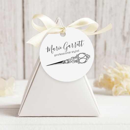 Vintager Scheren Geschenkanhänger