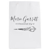 Vintager Scheren Mittlere Geschenktüte (Vorderseite)