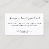 Vintager Scheren Rabattkarte (Vorderseite)