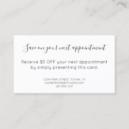 Vintager Scheren Rabattkarte