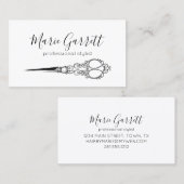 Vintager Scheren Visitenkarte (Vorne/Hinten)