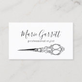 Vintager Scheren Visitenkarte (Vorderseite)