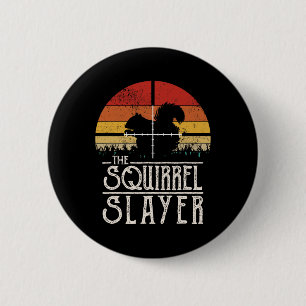 Vintager Schießschartenmesser im Retro-Stil Button
