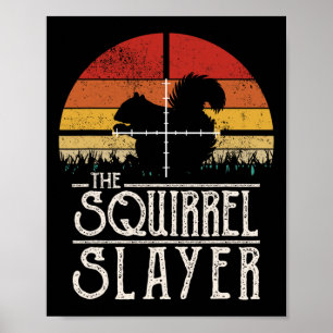 Vintager Schießschartenmesser im Retro-Stil Poster