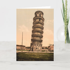 Vintager Schießturm von Pisa Vielen Dank Dankeskarte