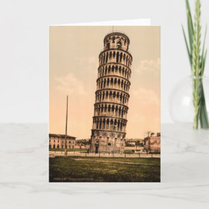 Vintager Schießturm von Pisa Vielen Dank Dankeskarte