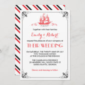 Vintager Schiffsanker Einladung zur Hochzeit Schwa (Vorne/Hinten)