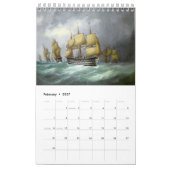 Vintager Schiffskalender Kalender (Feb 2027)