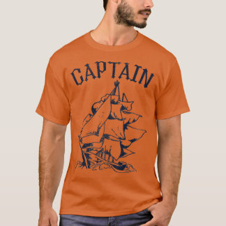 Vintager Schiffskapitän Segelschiff Mari T-Shirt