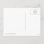 Vintager Schirm Liebe Valentine Postkarte (Rückseite)