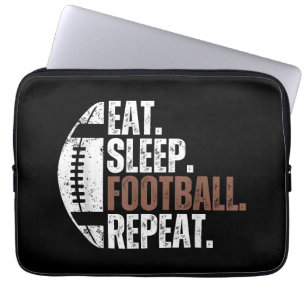 Vintager Schlaf Fußball Wiederholung Laptopschutzhülle