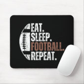 Vintager Schlaf Fußball Wiederholung Mousepad (Mit Mouse)