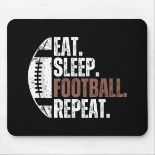 Vintager Schlaf Fußball Wiederholung Mousepad