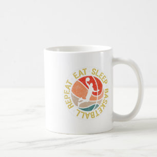 Vintager Schlaf Sketch Wiederholung Retro Dunking Kaffeetasse