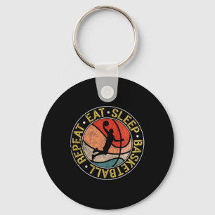 Vintager Schlaf Sketch Wiederholung Retro Dunking Schlüsselanhänger
