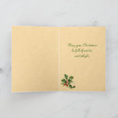 Vintager Schlaf Weihnachtskarte Feiertagskarte (Innenseite)