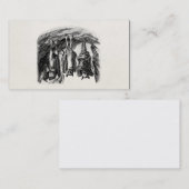 Vintager Schläger 1800s Fliegenfox-Schläger Visitenkarte (Vorne/Hinten)