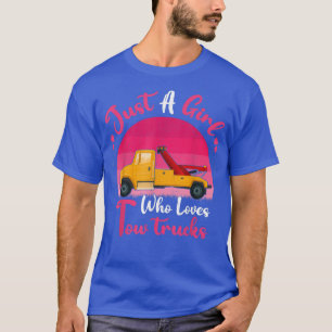 Vintager Schleppzug Lover Nur ein Mädchen, das Lie T-Shirt