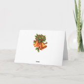 Vintager Schlitten aus Santa Feiertagskarte (Rückseite)