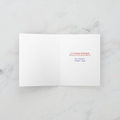 Vintager Schlitten mit Kinderspielzeug Feiertagskarte (Innenseite)