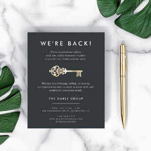 Vintager Schlüssel   Reale Wiedereröffnung des Anw Flyer