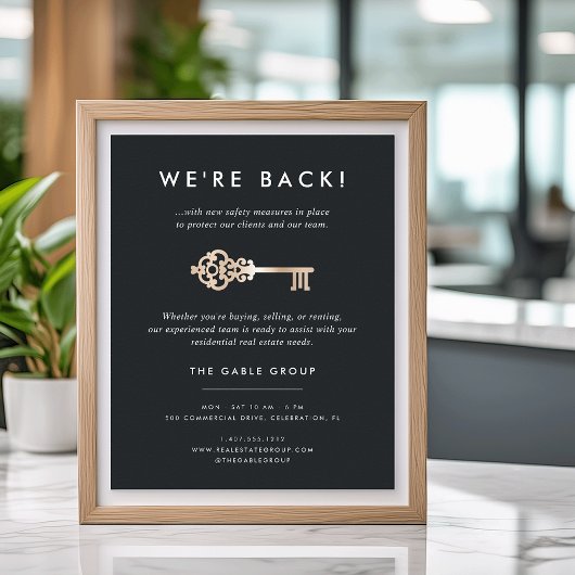 Vintager Schlüssel | Reale Wiedereröffnung des Anw Poster